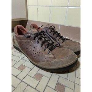 Ecco Biom Natural Motion Sneakers Men 42 Brown Leather Excellent Low Top Walking